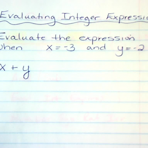Corbin 1 Evaluating Integer Expression