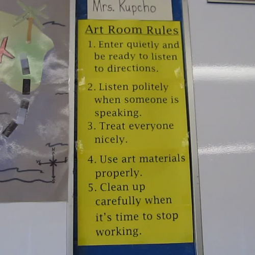 Art Room Rules