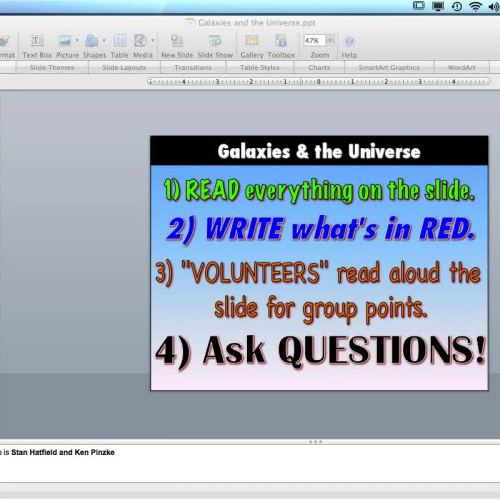 Stars, Galaxies and the Universe Cornell Notes Part 1 Video 1