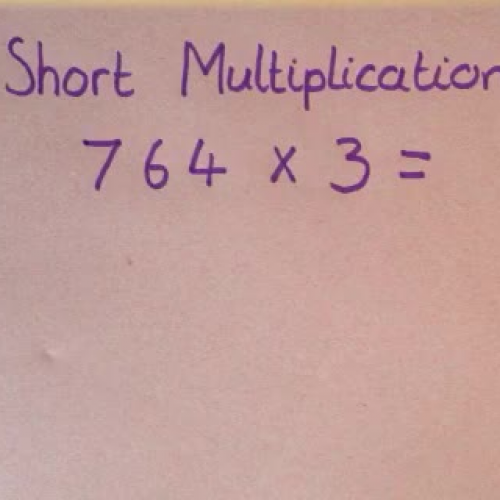 Maths with Mr Anderson - Short Multiplication