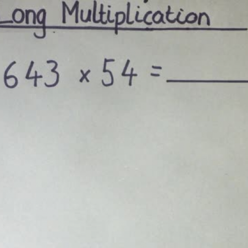 Maths with Mr Anderson - Long Multiplication