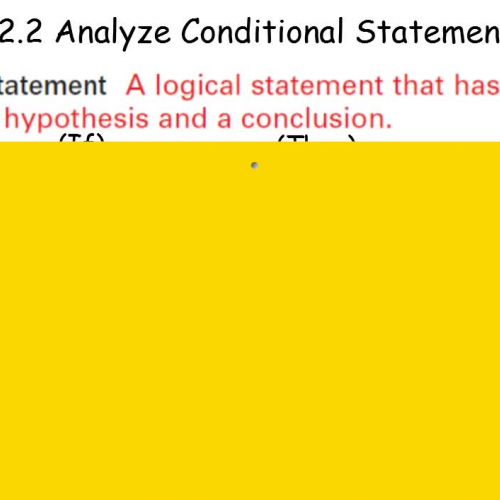 2.2 analyze conditional statements