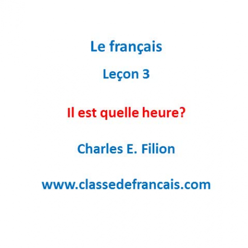 French Survival Kit - Lesson 3 - time