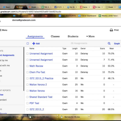 GradeCam Go!_Online Student Portal_Share Assignments