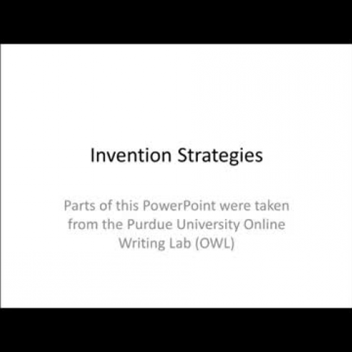 Invention Strategies