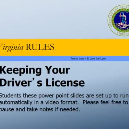 Module 3 Keeping Your Drivers License