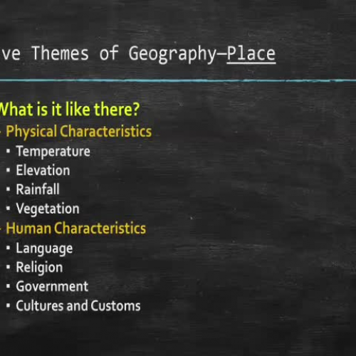 Video Lecture 1.1.1: Introduction to Geography