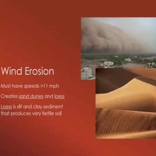 Video Lecture: 1.1.4- Weathering, Erosion, and Deposition