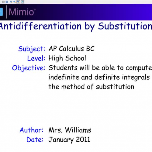 7.2 Antidifferentiation by Substitution