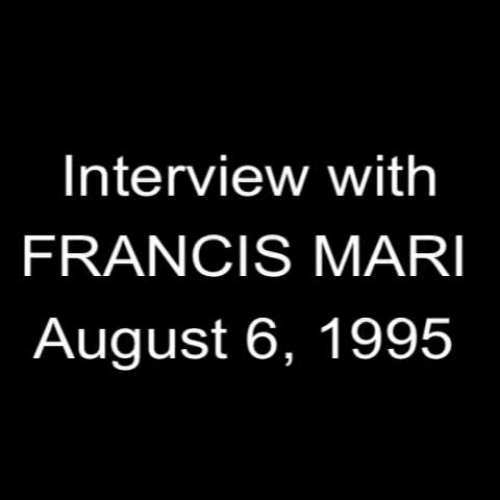 Interview with Francis Mari
