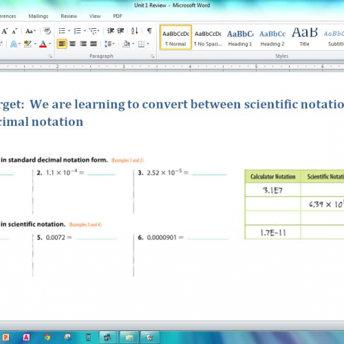 Unit 1 Review Part 2
