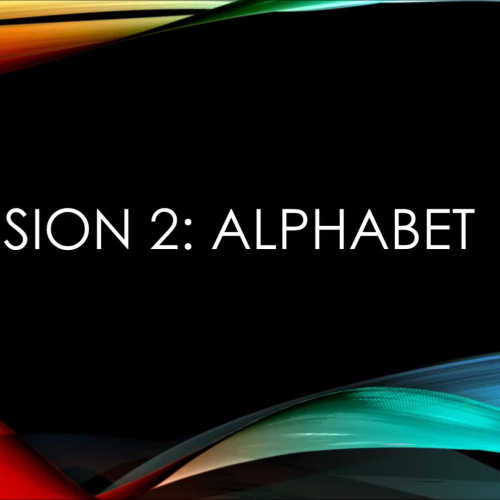 Mission 2: Alphabet