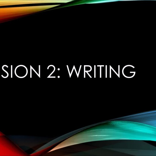 Mission 2: Writing