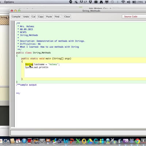 String Class & Methods