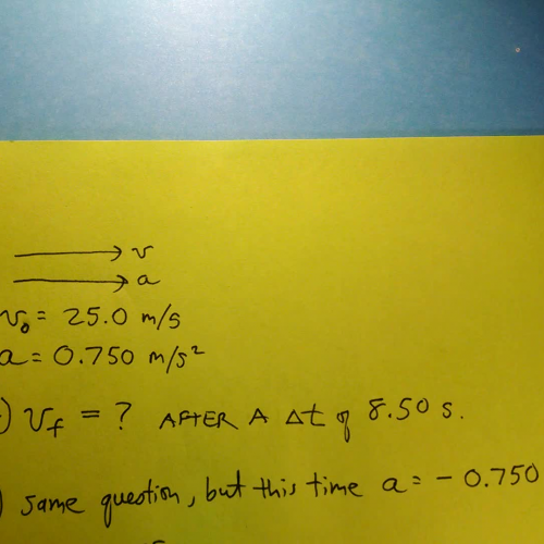 Mr. Evans AP Physcis ch 2 problem 26