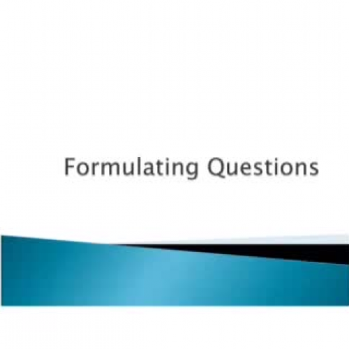 Formulating Questions