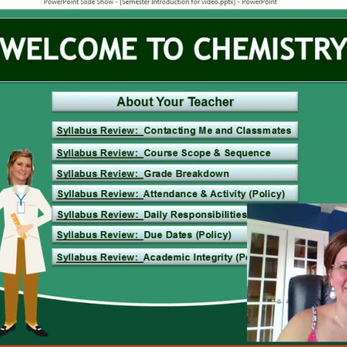 Chemistry Syllabus Overview 