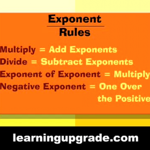 Exponent rules song