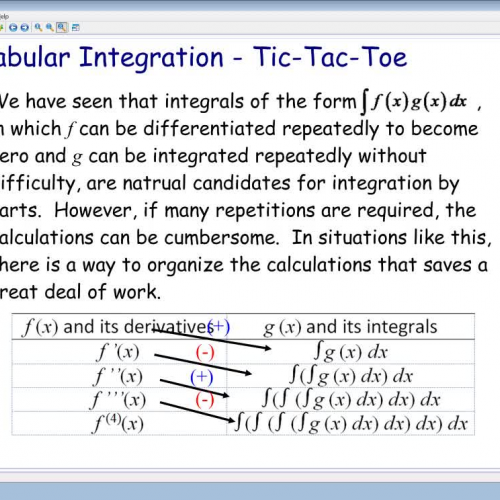 7.3 Antidifferentiation by Parts - Part 2