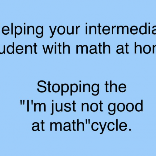 Helping Your Intermediate Student With Math
