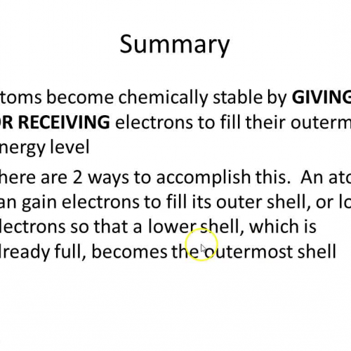 Ions and Stability
