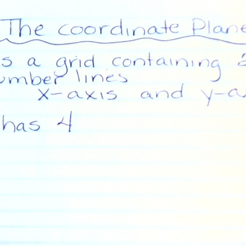 Corbin 2 Coordinate Plane