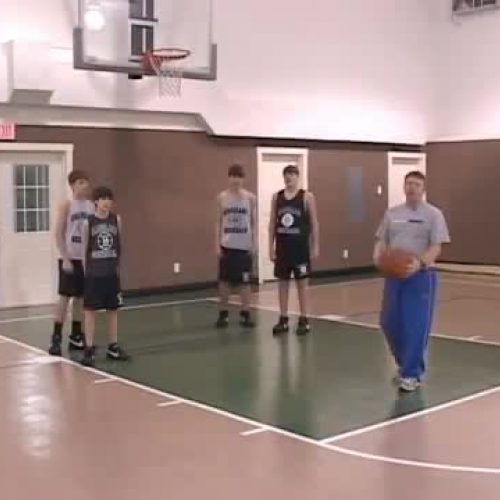 Warm-up Stretches and Drills for Youth Basketball  - Box Out Drill 