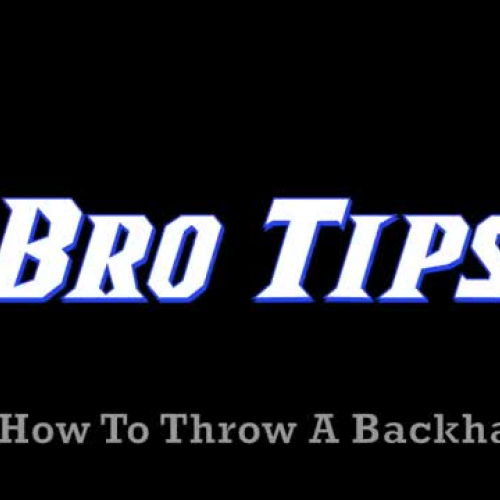 How To Throw A Backhand | Brodie Smith 