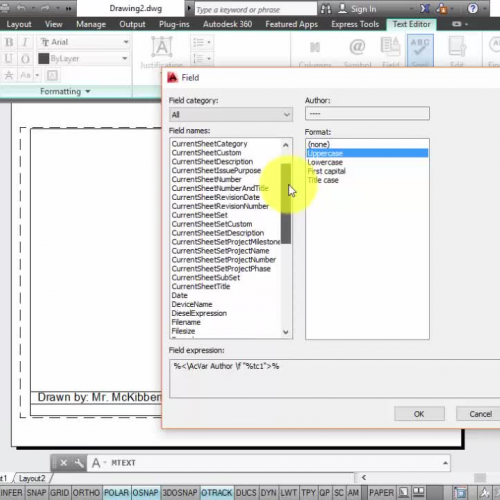 AutoCAD Title Block