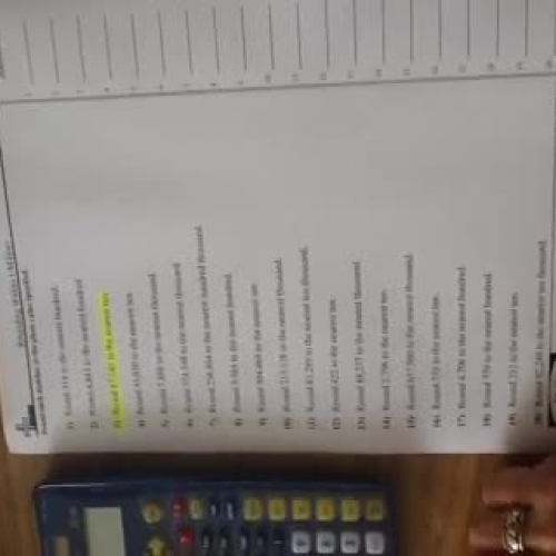 Rounding on  calculator at Steele Creek