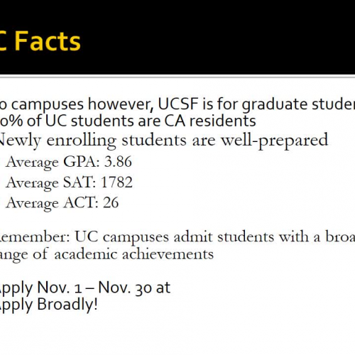 Part 3 Senior College Night Presentation