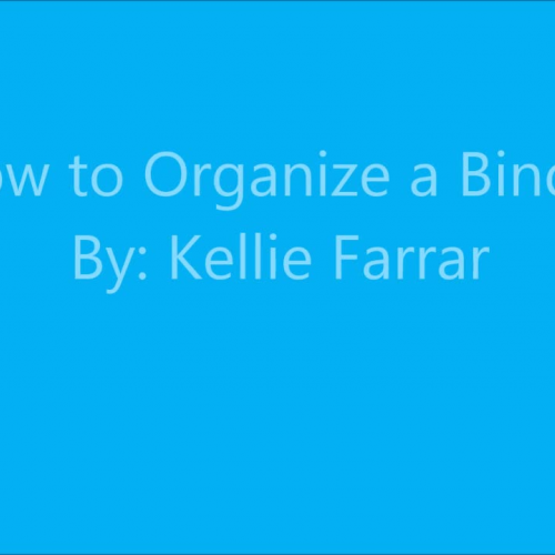 How to organize a binder 