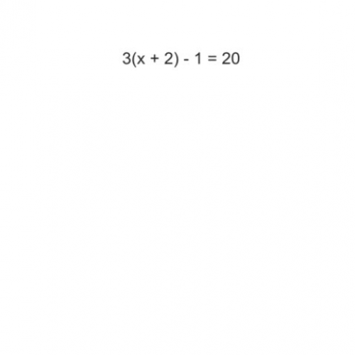Solving Equations with Distributing