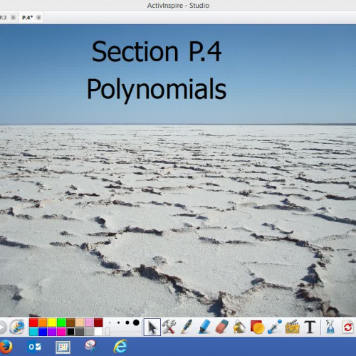 Chapter P Section 4 Example 1