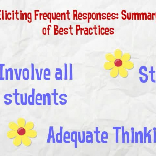 Eliciting Student Response - What To Do and Not Do