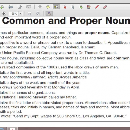 9/21: Common and Proper Nouns