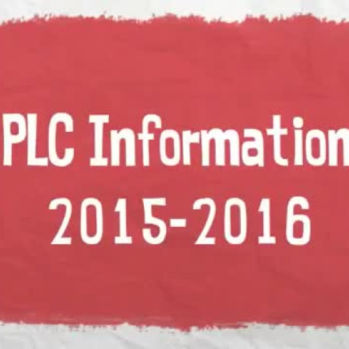 PLC Information 2015-2016