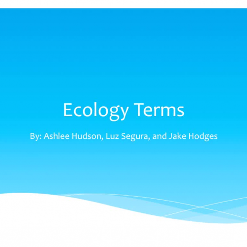 Ecology Zones: Ashlee, Luz, Jake 3rd Period