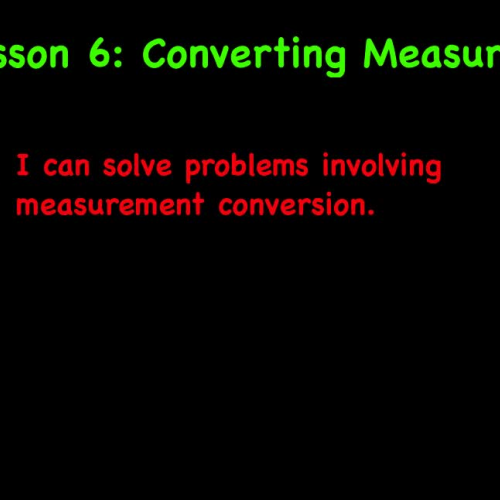 C3 L6: Converting Measures