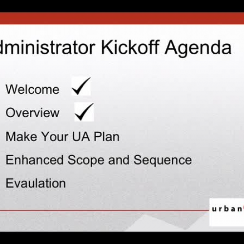 UA - Program Overview for Administrators