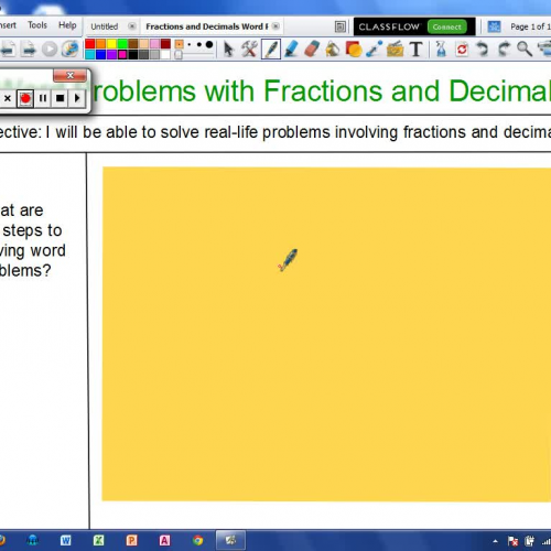 Word Problems with Fractions and Decimals