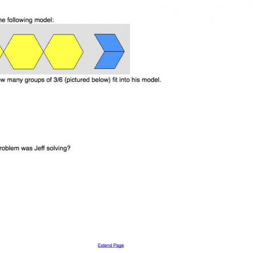 Dividing Fractions with Pattern Blocks or Common Denominator