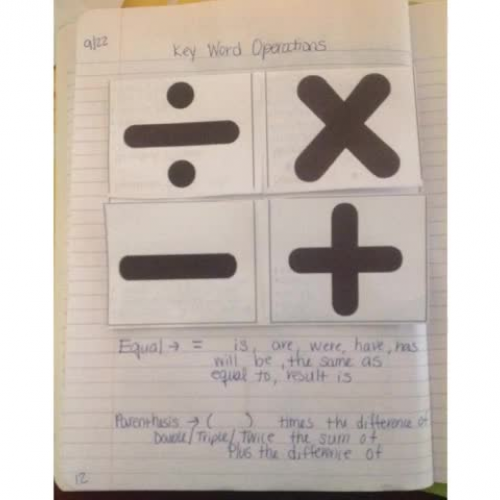 9/22 Key Words & Word Problems