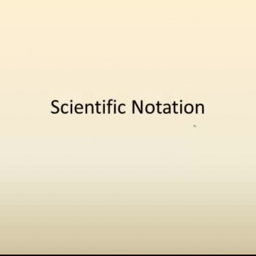 Scientific Notation