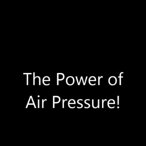 Air Pressure Experiment Tutorial 