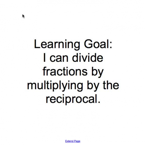 Multiplying by the reciprocal