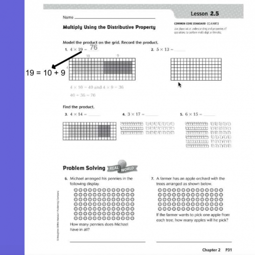 Multiplying Using the Distributive Property