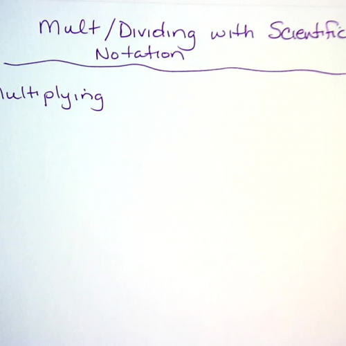 Corbin 4 Multiplication and Dividing Sci Notation