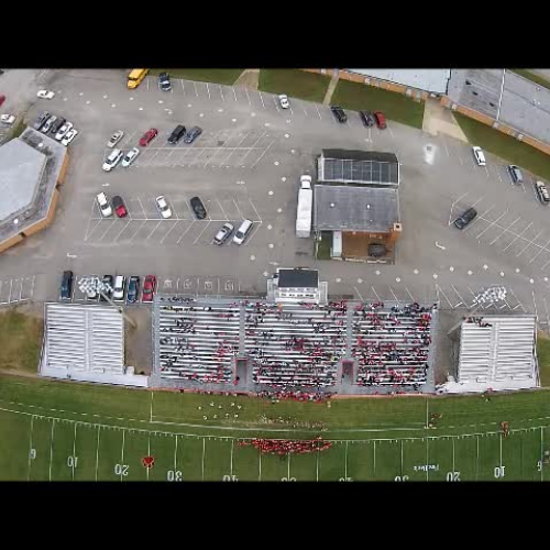 Lexington High School JROTC Flying Tigers Drone First Pep Rally of 2015