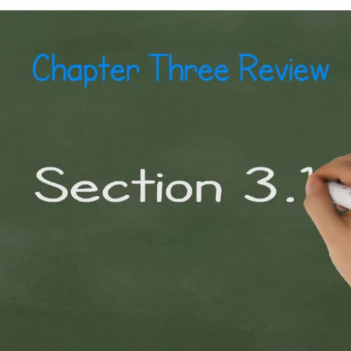 Chapter Three Review